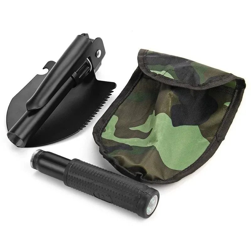 Military Folding Shovel with Compass