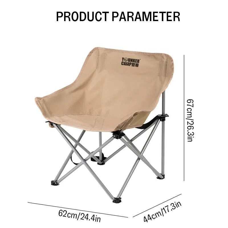 Folding Moon Chair — Lightweight Camp Stool