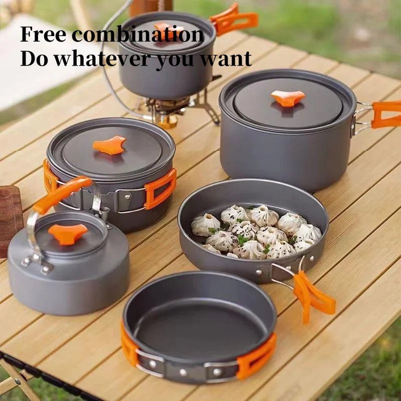 Camping Cookware Set — Kettle & Frying Pan