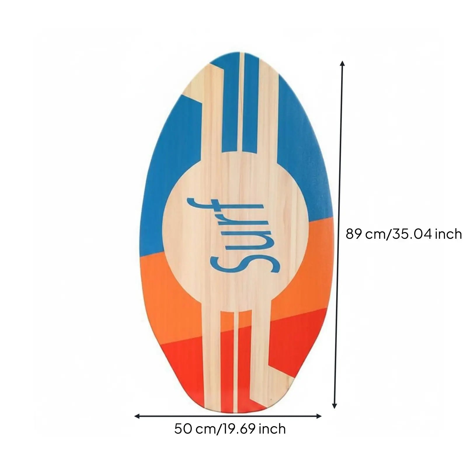 Wooden Skimboard for Beginners & Kids