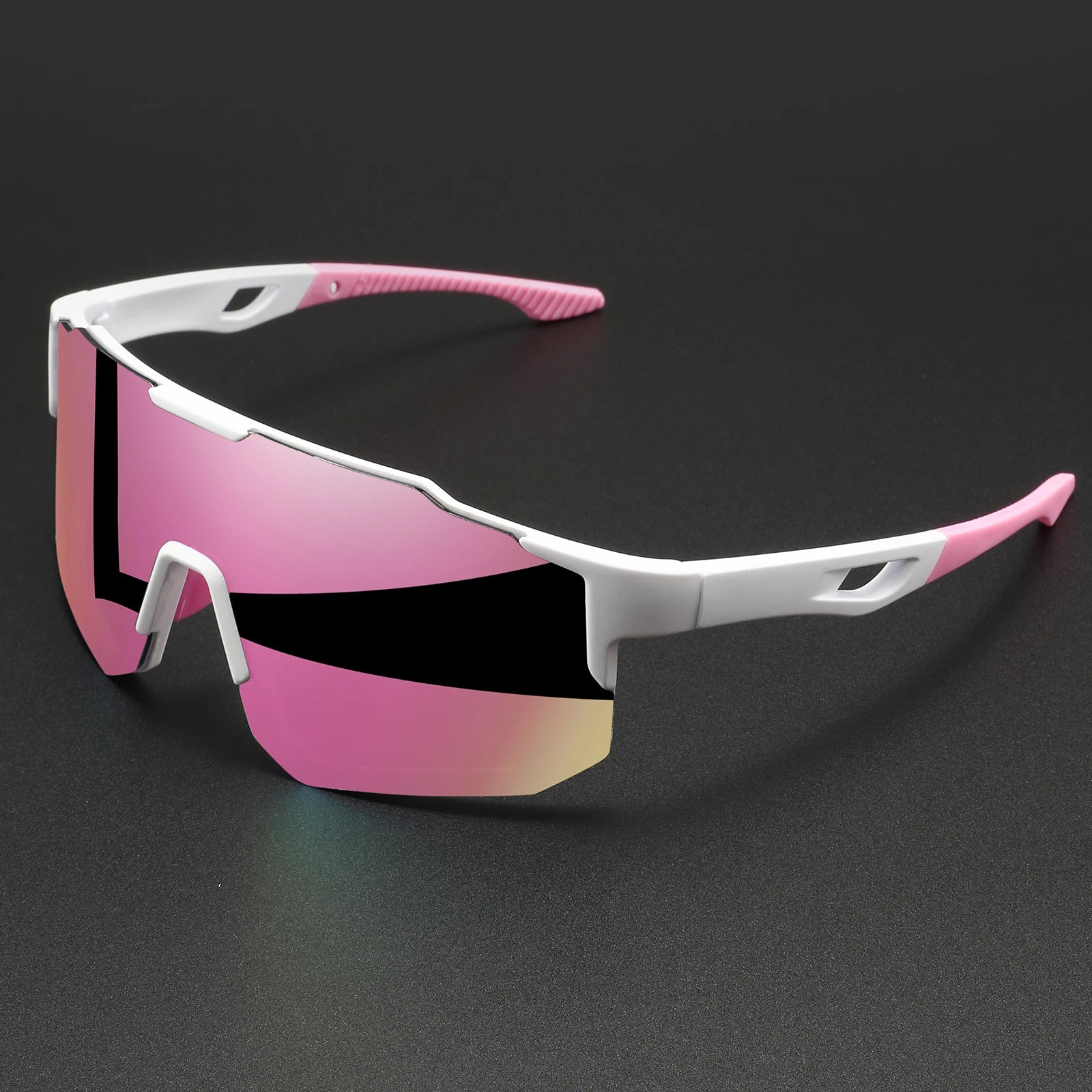 Oversized Wraparound Sport Sunglasses — UV400