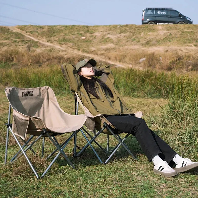Folding Moon Chair — Lightweight Camp Stool
