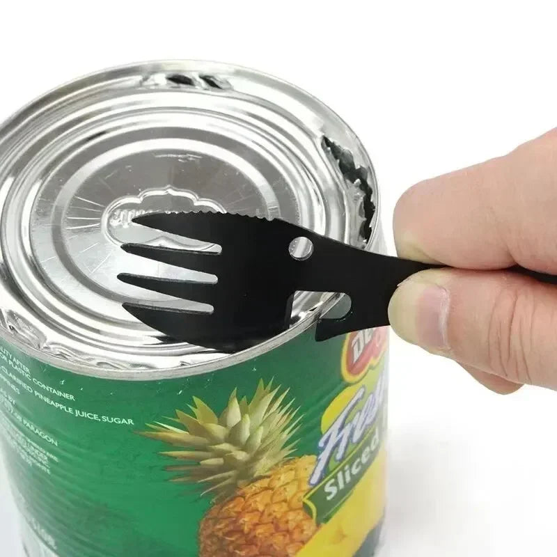 5-in-1 Stainless Steel Camping Cutlery Set