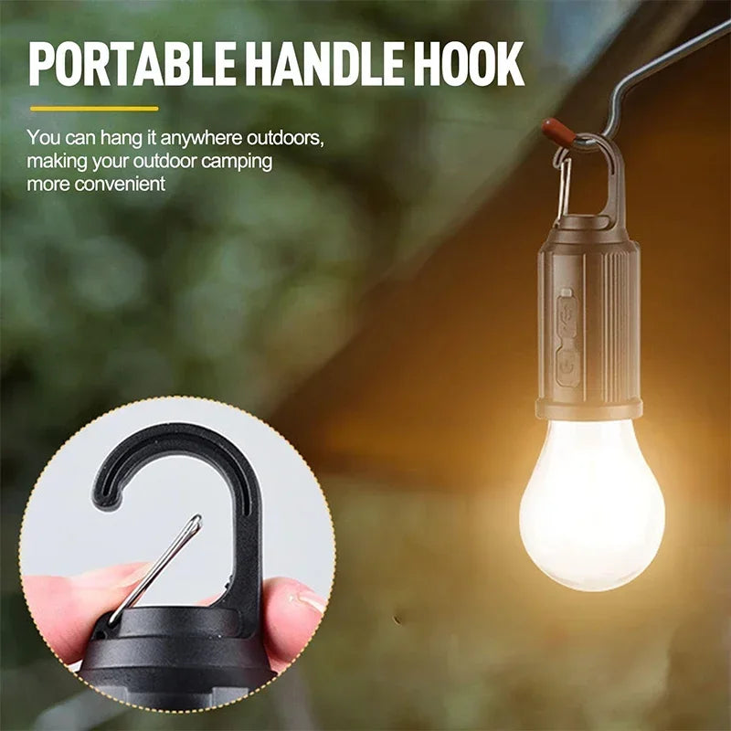 Solar USB Rechargeable Dimmable Camp Bulb