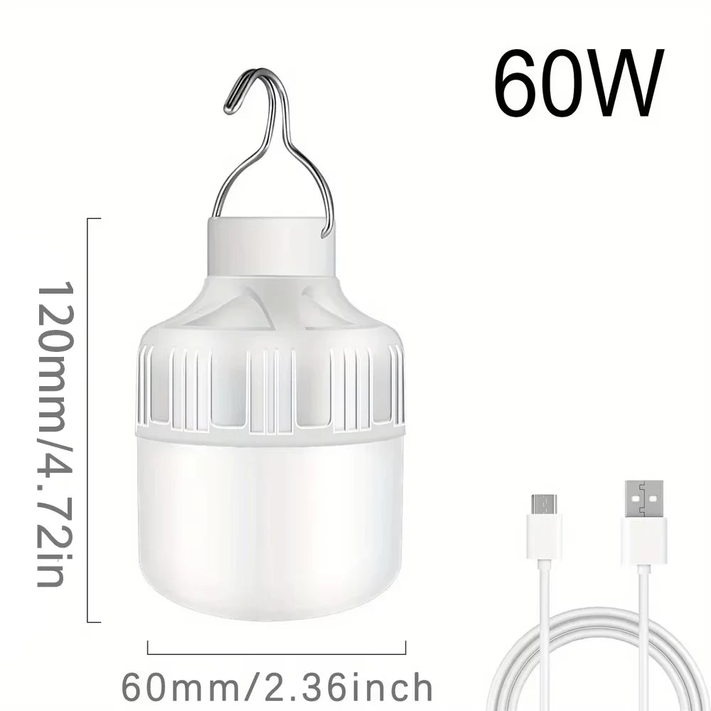 USB Rechargeable LED Camping Bulb — Portable