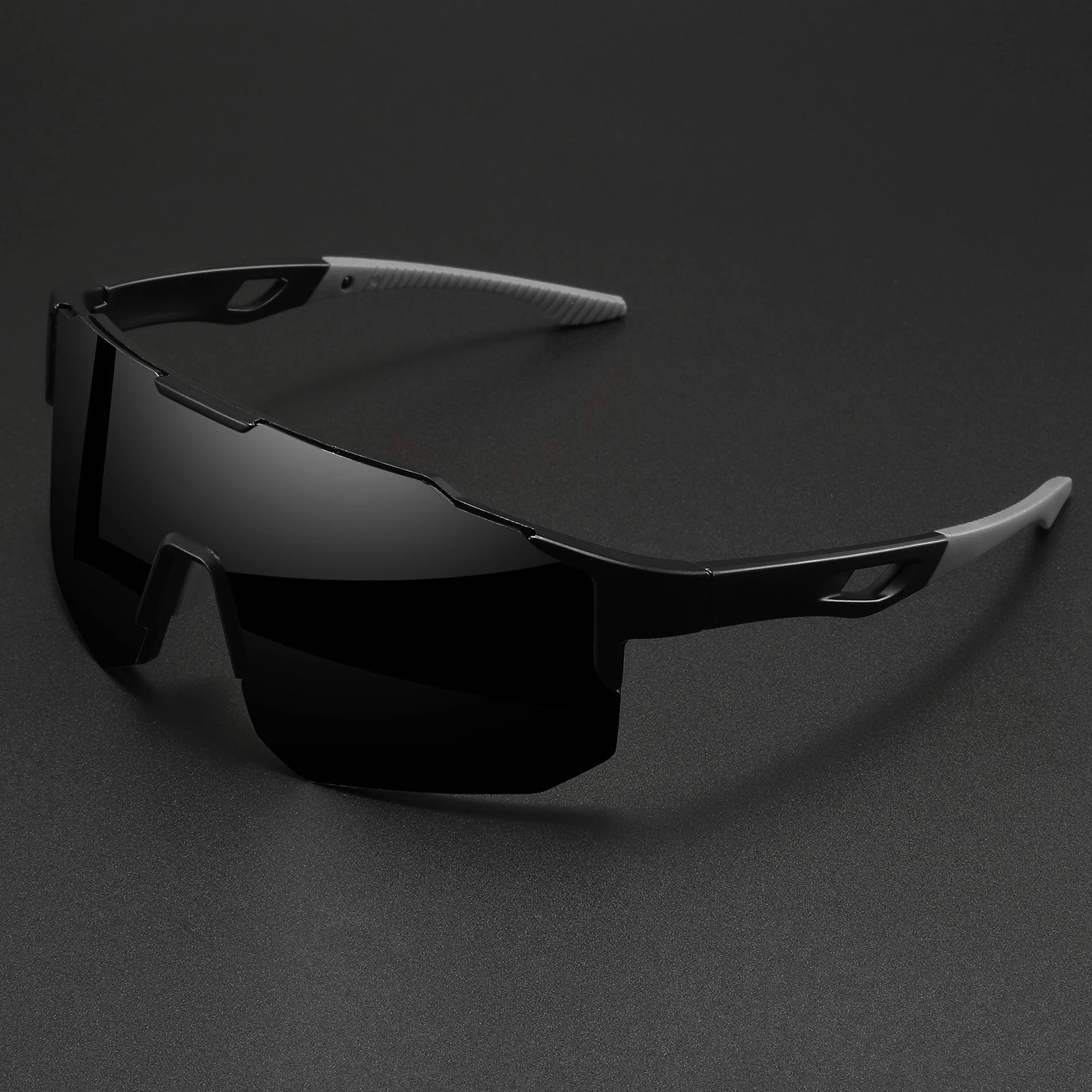 Oversized Wraparound Sport Sunglasses — UV400