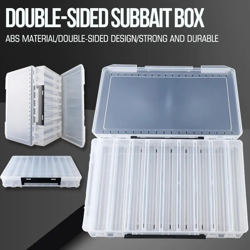 Double-Sided Large Fishing Tackle Box