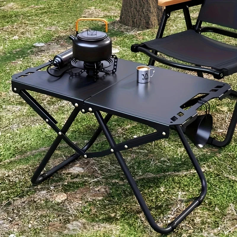 Foldable Carbon Steel Camping & Picnic Table