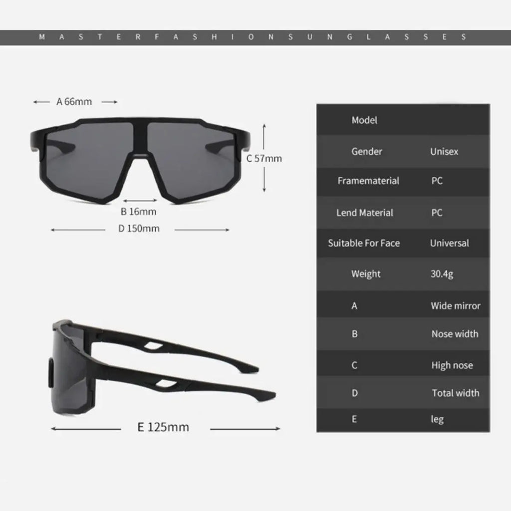 Large Frame Windproof Cycling Goggles — UV400