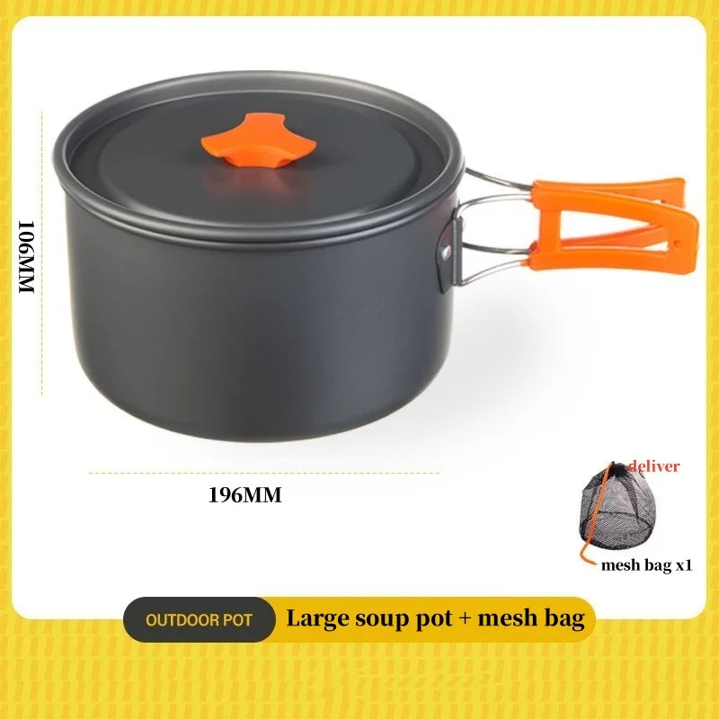 Camping Cookware Set — Kettle & Frying Pan