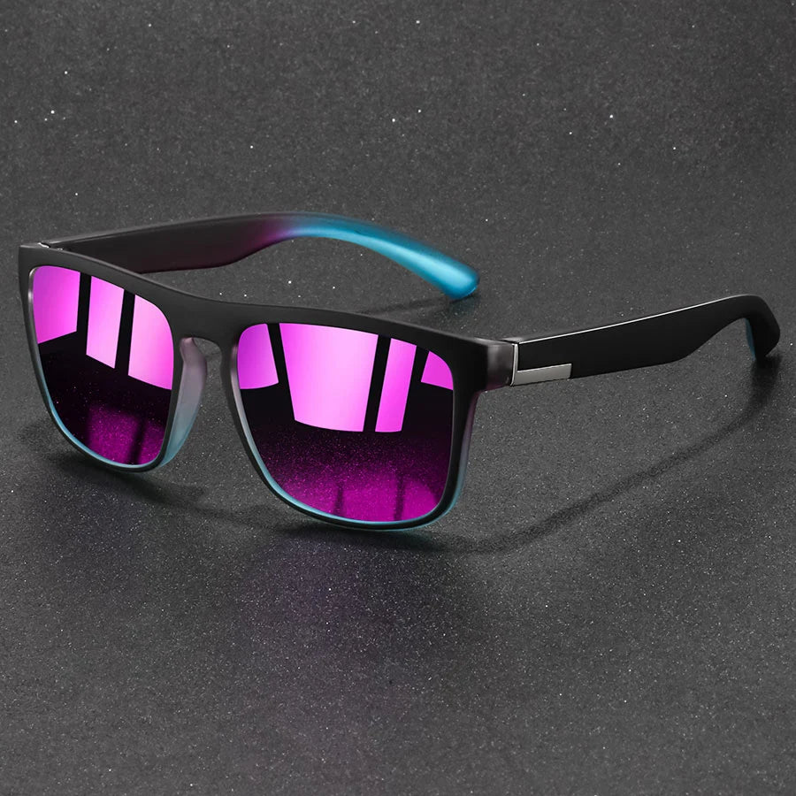 Vintage Square Anti-Glare Sunglasses — UV400