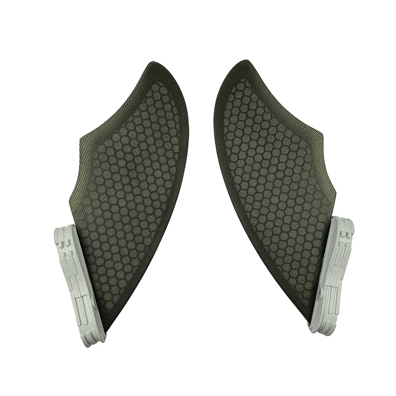Surfboard Double Fin Set — Black & White
