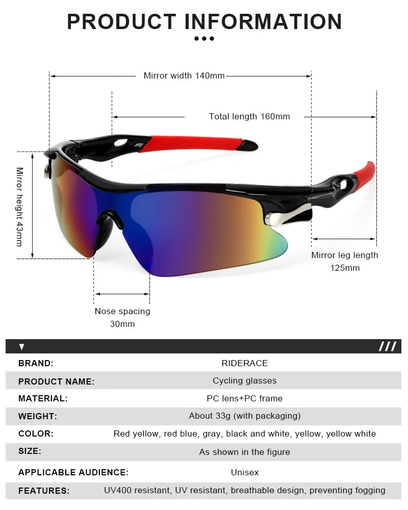 Polarized MTB & Road Cycling Sunglasses
