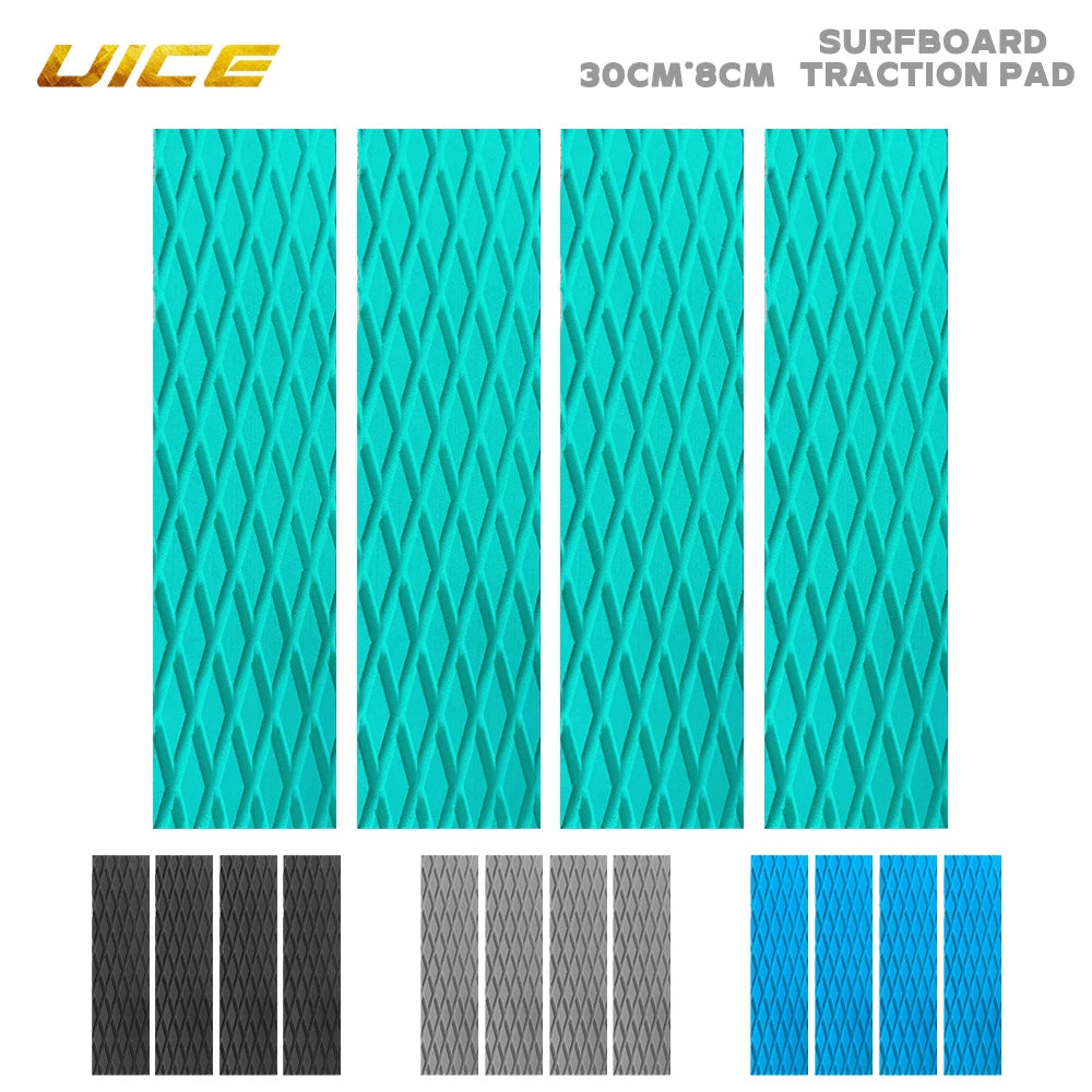 Non-Slip Surf Tail Pads — 4-Piece Set