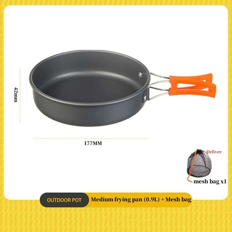 Camping Cookware Set — Kettle & Frying Pan