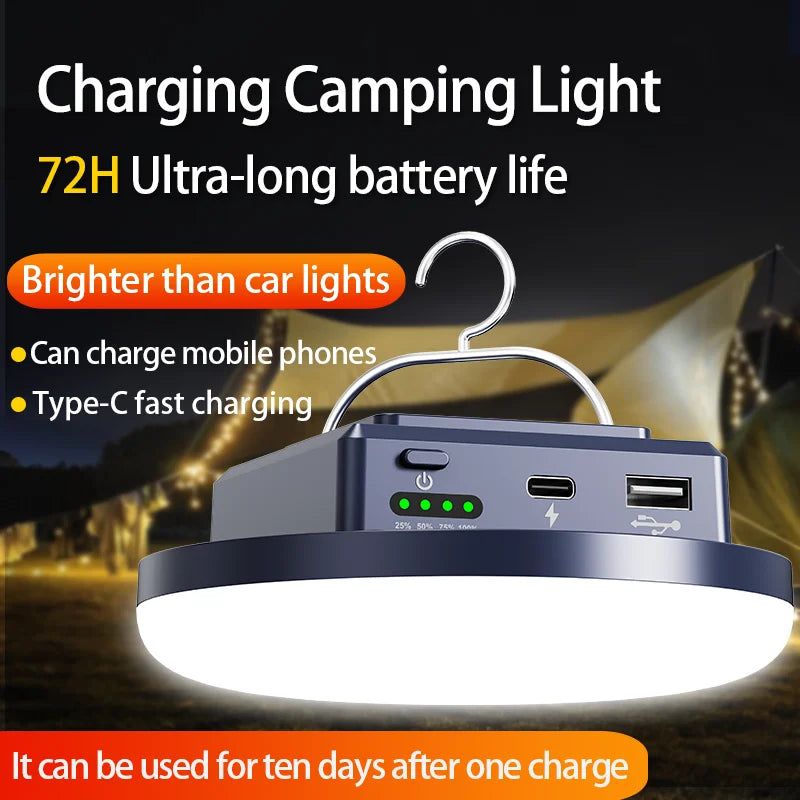 Rechargeable LED Camping Lantern — 4 Modes