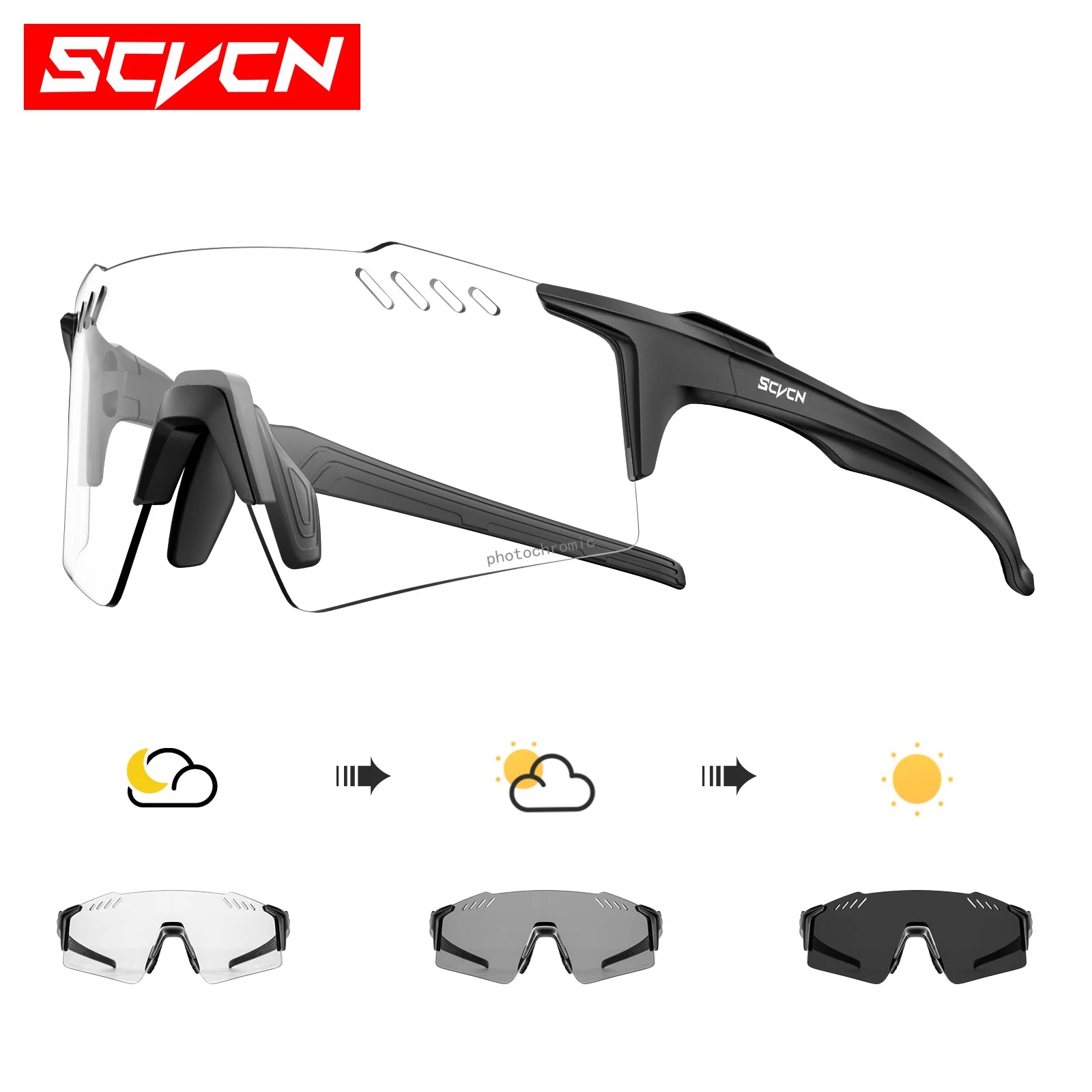 Photochromic MTB Cycling Glasses — UV400