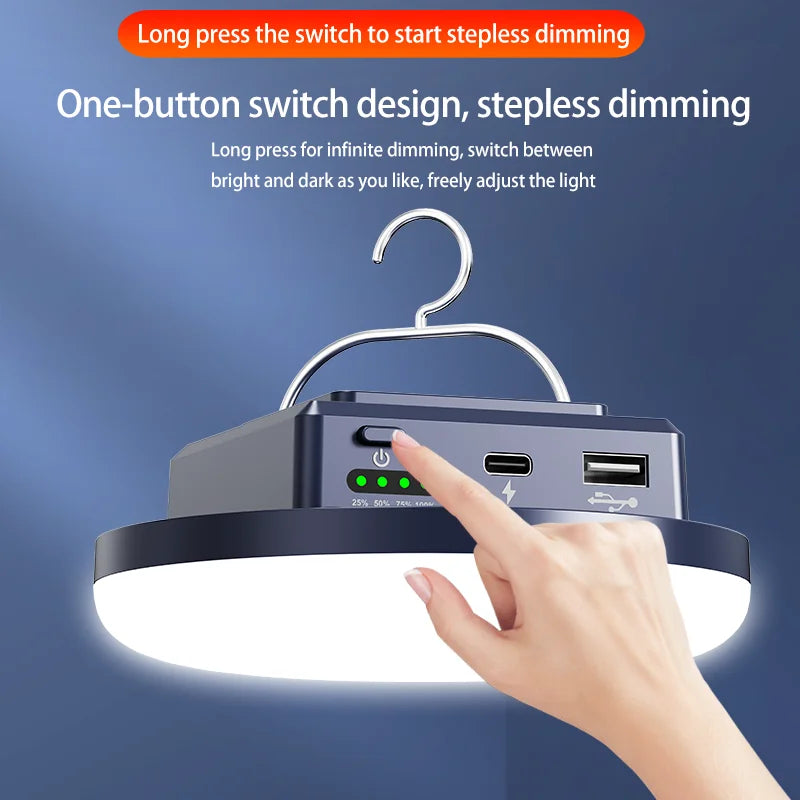 Rechargeable LED Camping Lantern — 4 Modes