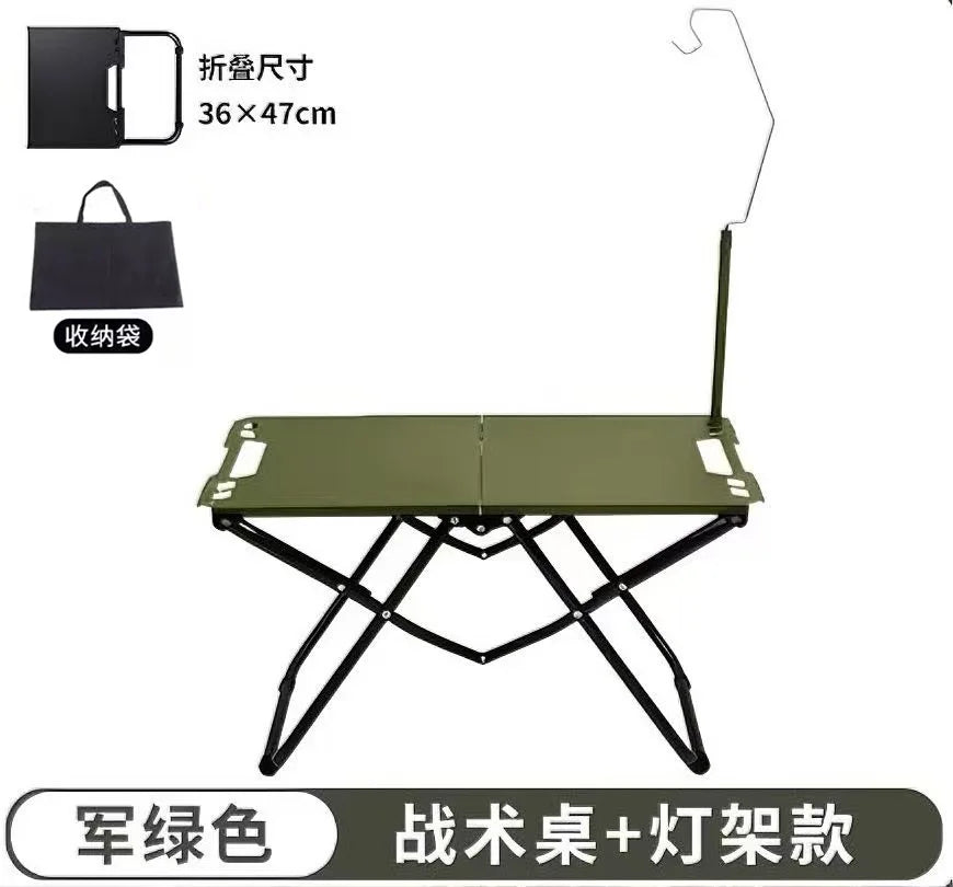 Foldable Stainless Steel Camping Dining Table
