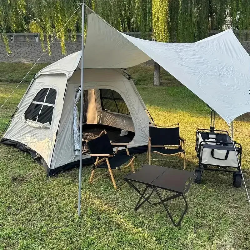 Foldable Stainless Steel Camping Dining Table