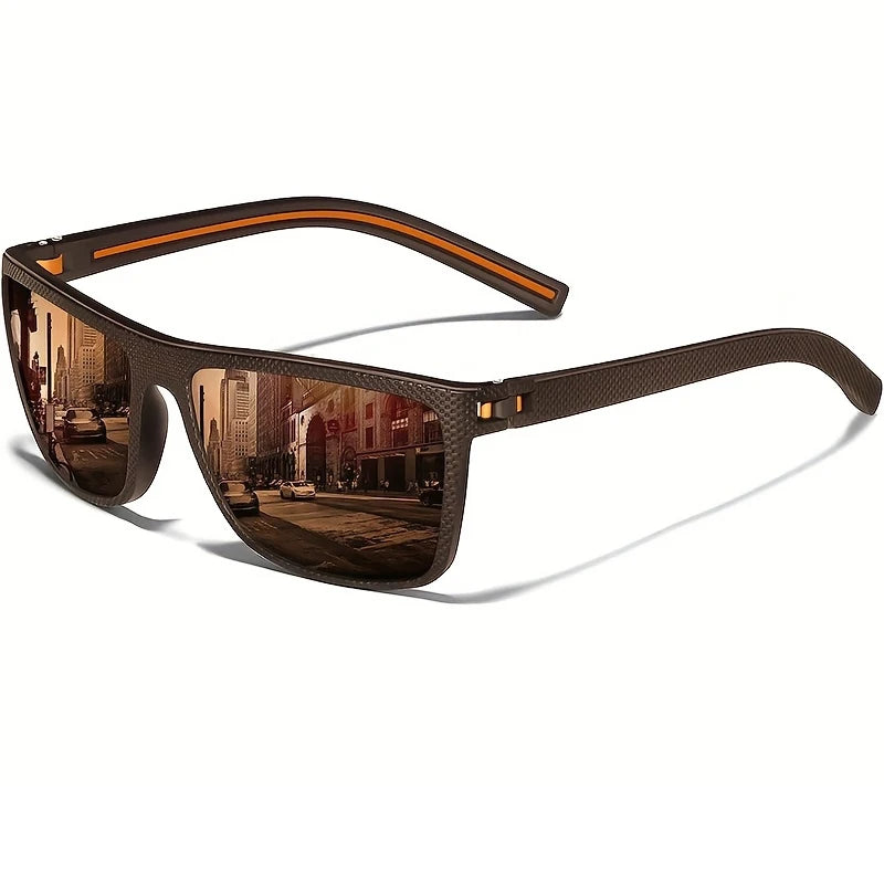 Square Polarized Sunglasses — Lightweight Frame