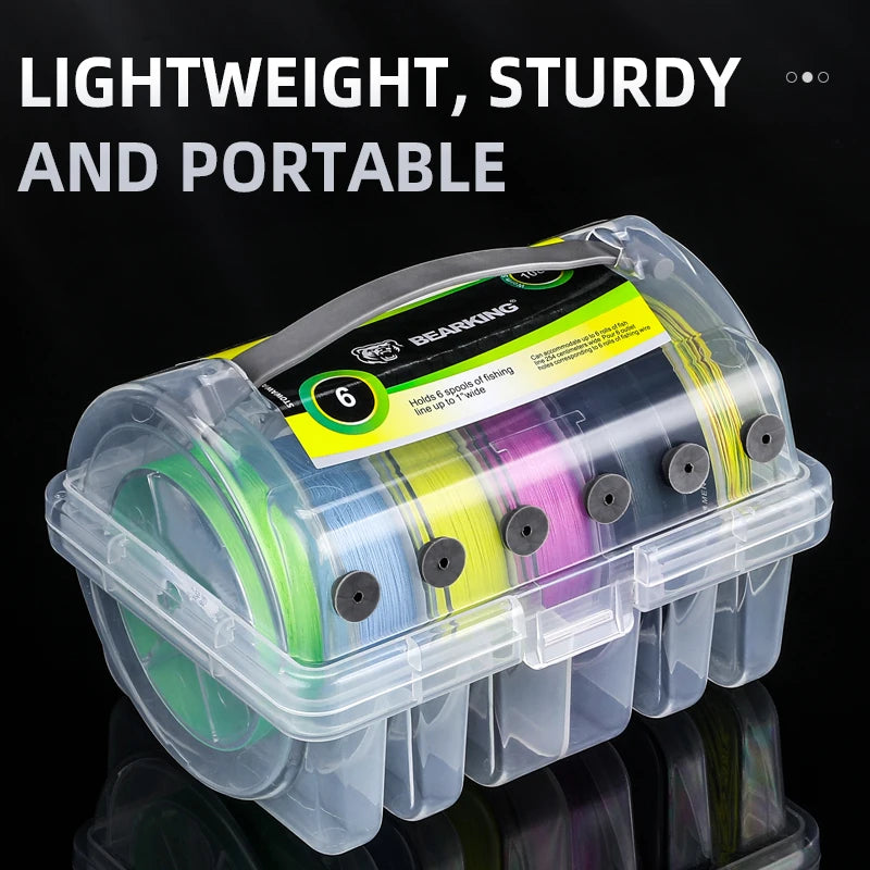 Double-Sided Fishing Tackle Box — 6 Compartments