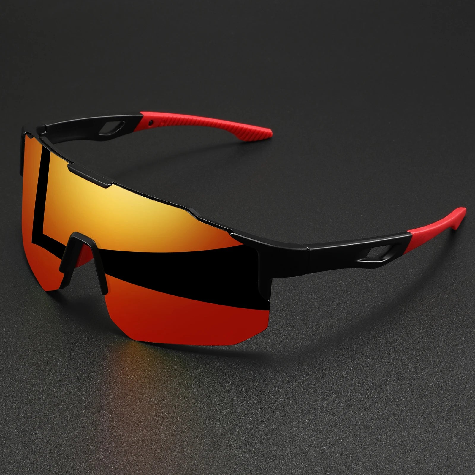 Oversized Wraparound Sport Sunglasses — UV400