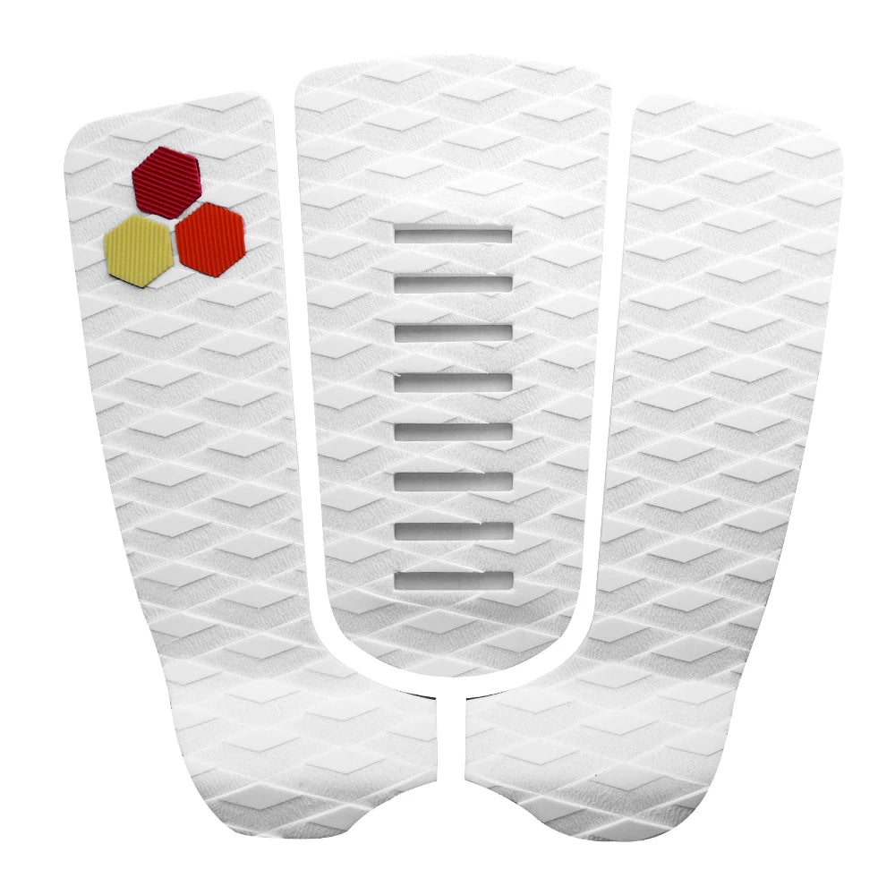 Surfboard Traction Pad Set — Black & Red