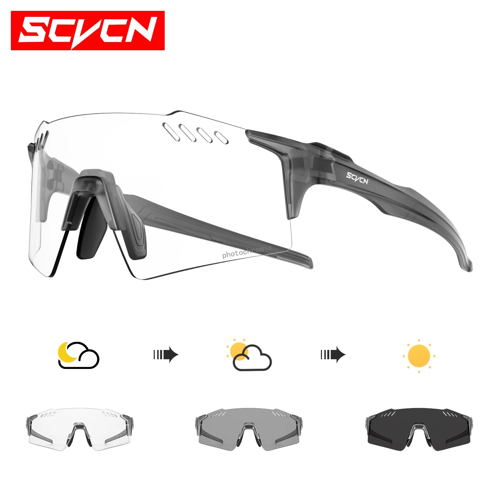 Photochromic MTB Cycling Glasses — UV400