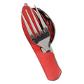 Folding Camping Cutlery Set — Knife, Fork & Spoon