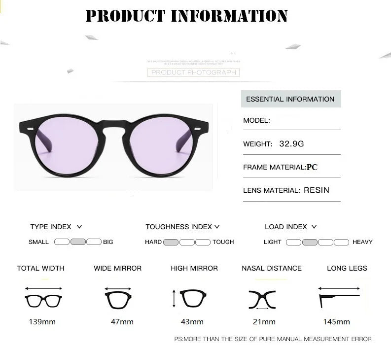 Round Vintage Sunglasses — UV400