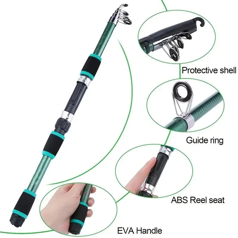 Telescopic Fishing Rod & Spinning Reel Combo