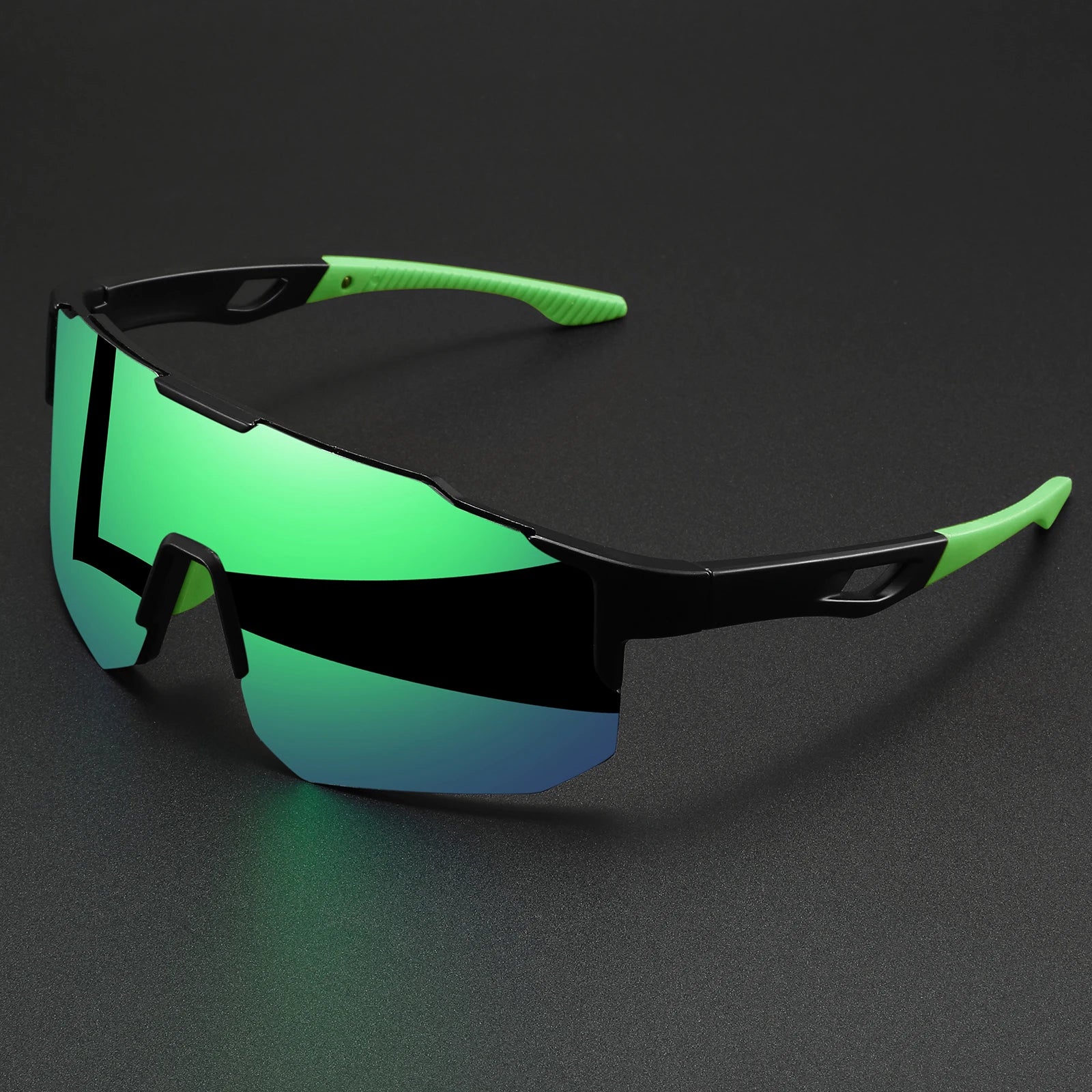 Oversized Wraparound Sport Sunglasses — UV400