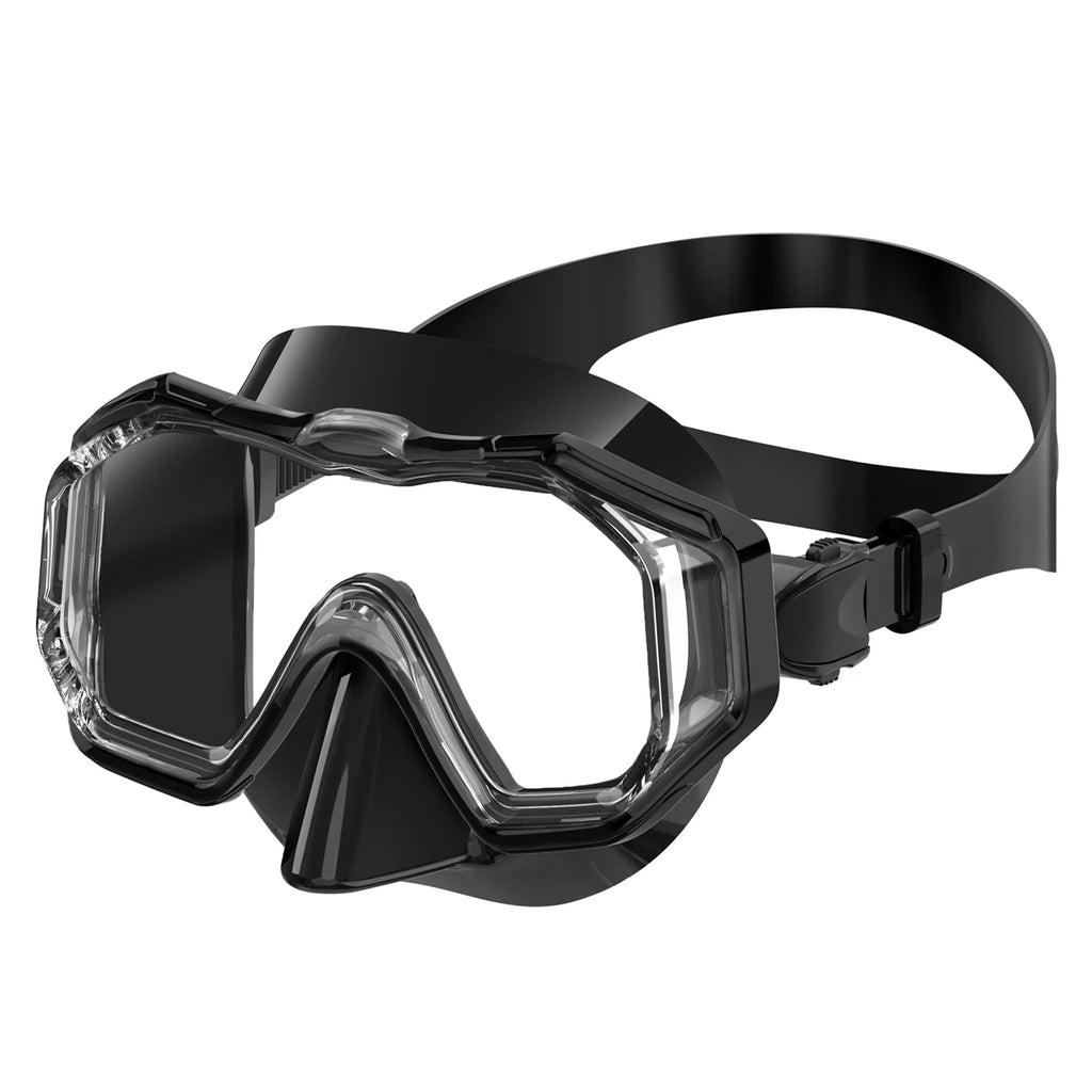 3-Window Panoramic Scuba Diving Mask