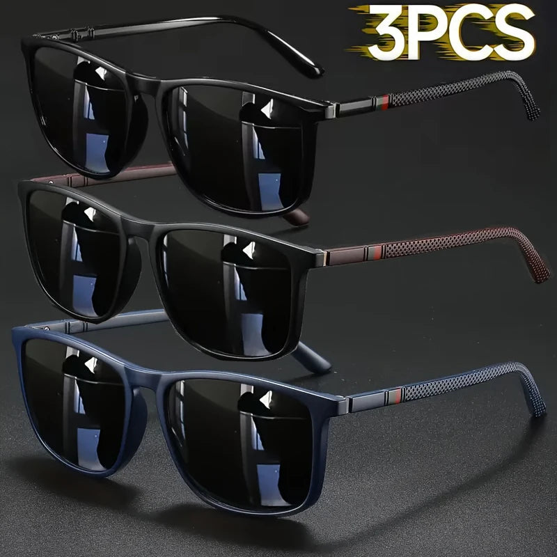 Square Vintage Cycling Sunglasses — UV400
