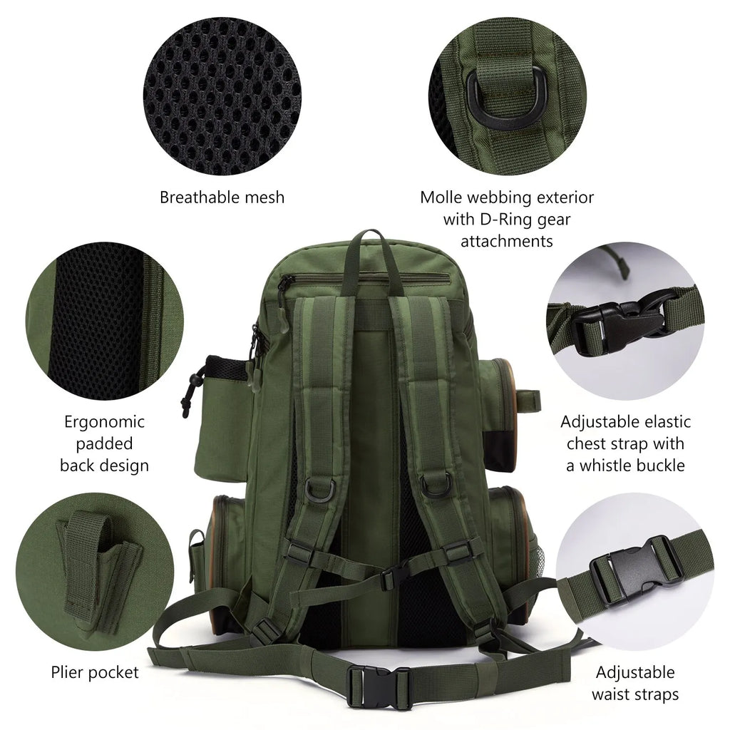 Fishing Tackle Backpack — Lightweight
