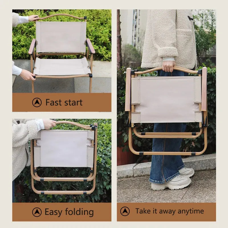 Portable Aluminum Folding Camp Chair