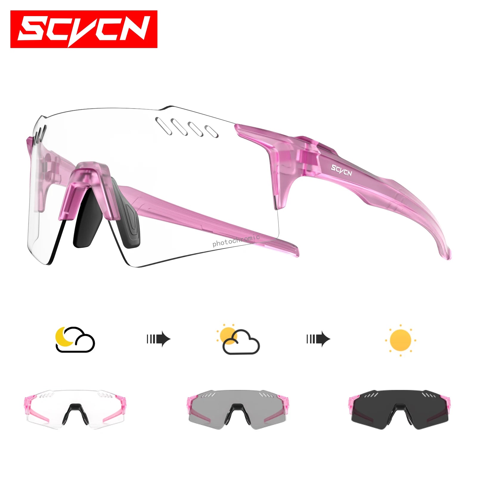 Photochromic MTB Cycling Glasses — UV400