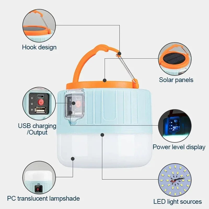 Rechargeable LED Camping Lantern & Flashlight