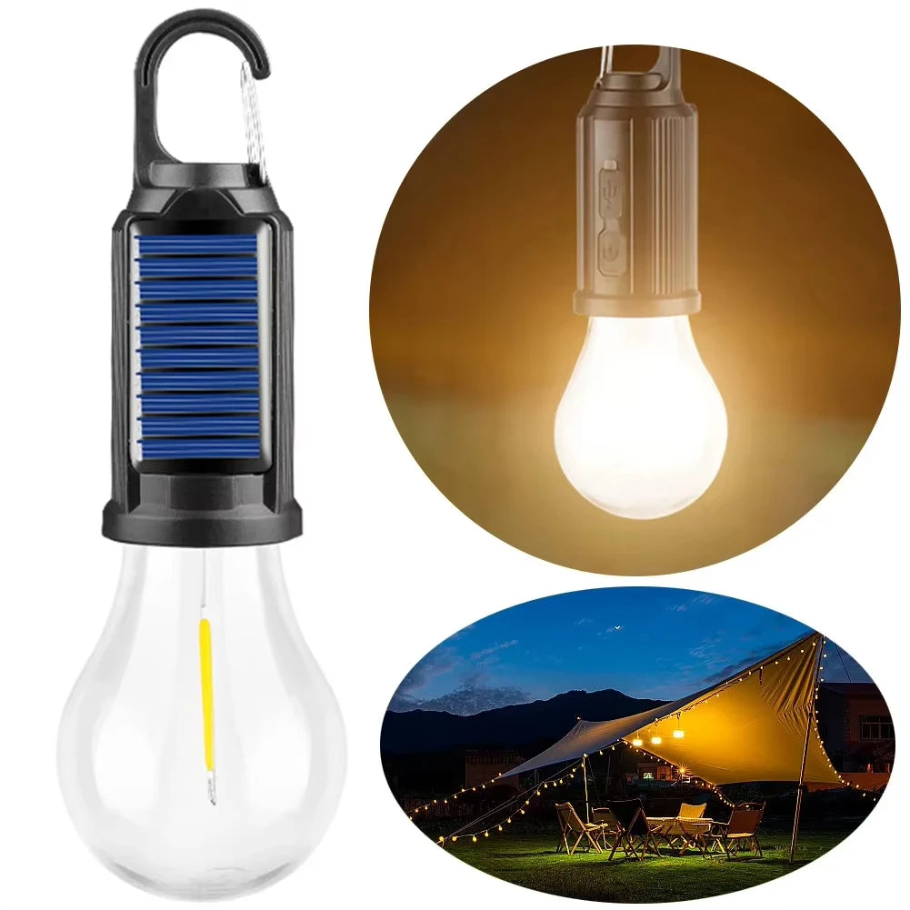 Solar USB Rechargeable Dimmable Camp Bulb