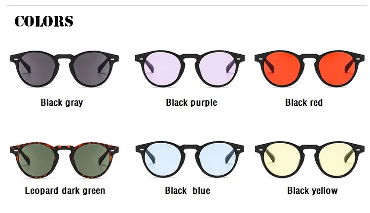 Round Vintage Sunglasses — UV400
