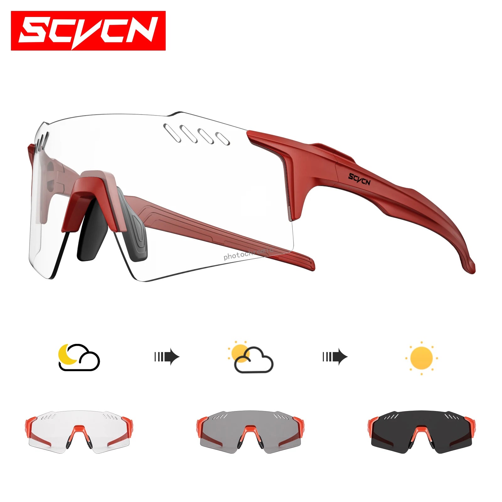 Photochromic MTB Cycling Glasses — UV400
