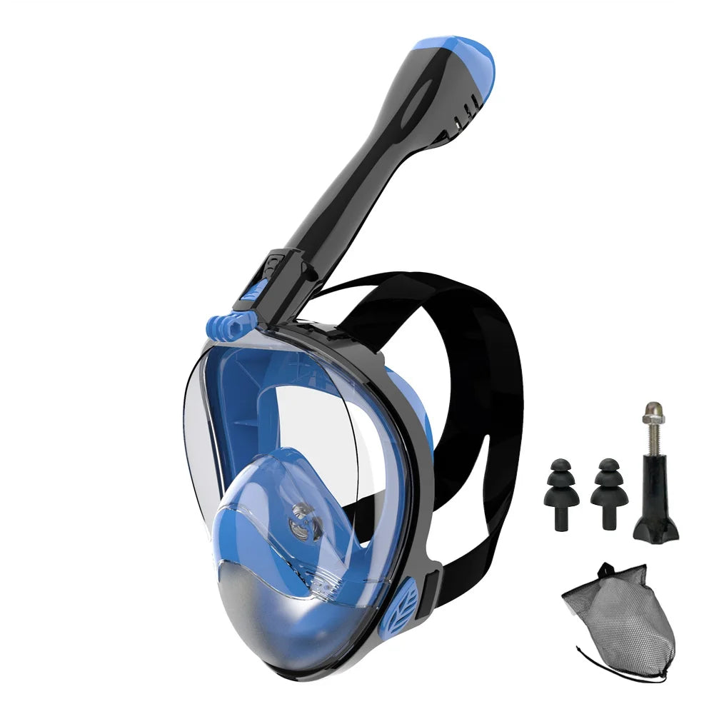 Full Face Snorkel Mask — 180° Panoramic View