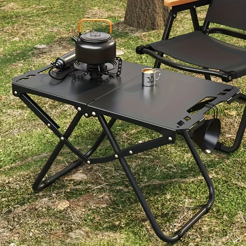 Foldable Stainless Steel Camping Dining Table