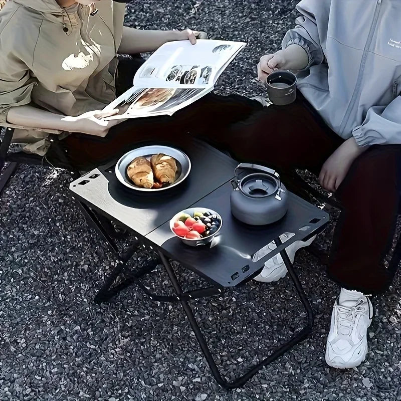 Foldable Stainless Steel Camping Dining Table