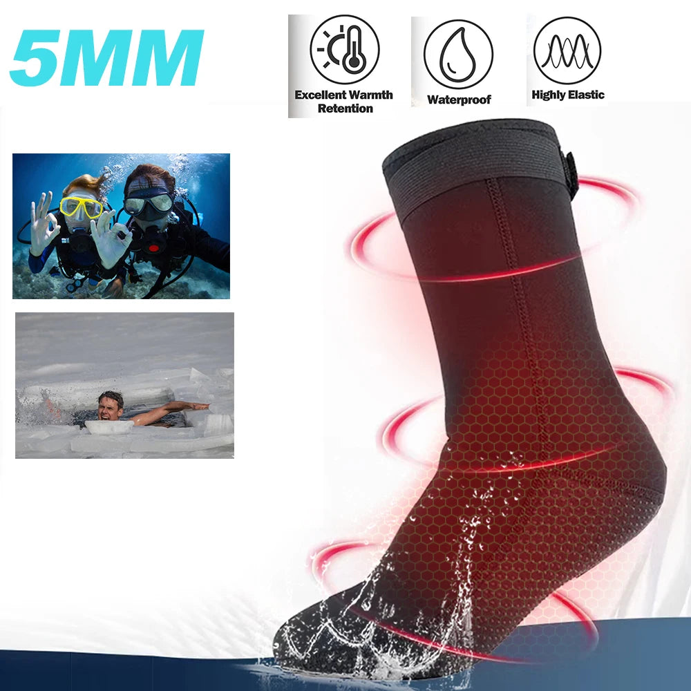 Neoprene Wetsuit Booties — Diving & Surf