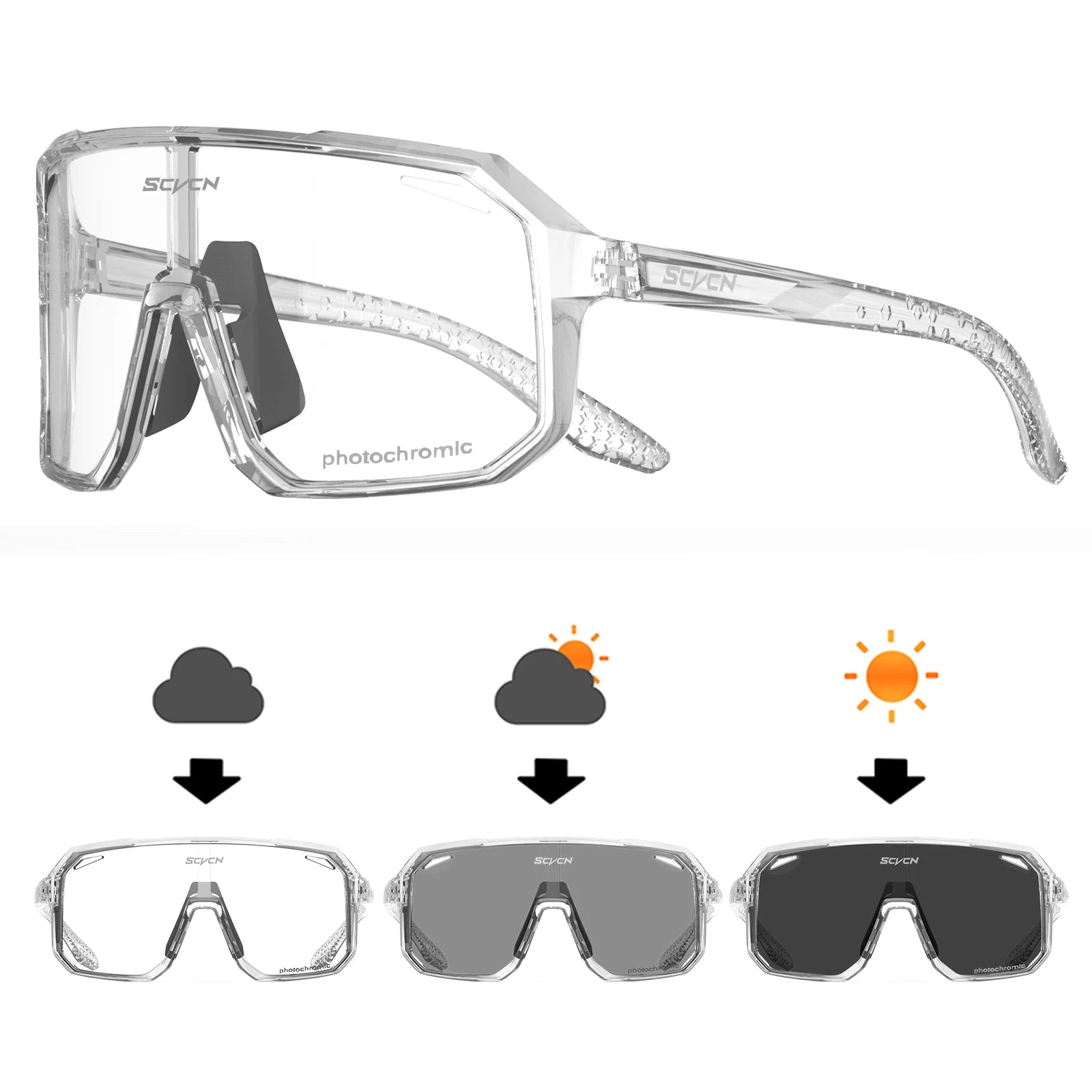 Photochromic Cycling Sunglasses — MTB & Outdoor