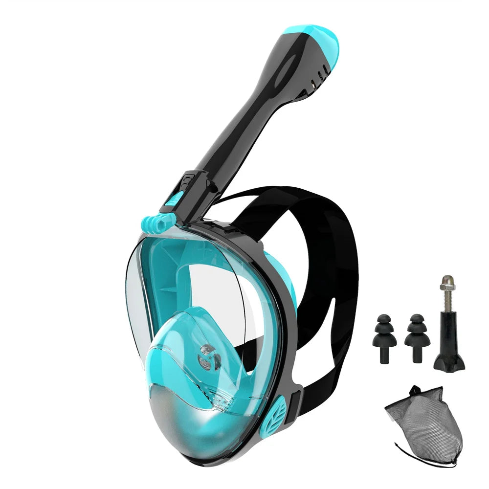 Full Face Snorkel Mask — 180° Panoramic View