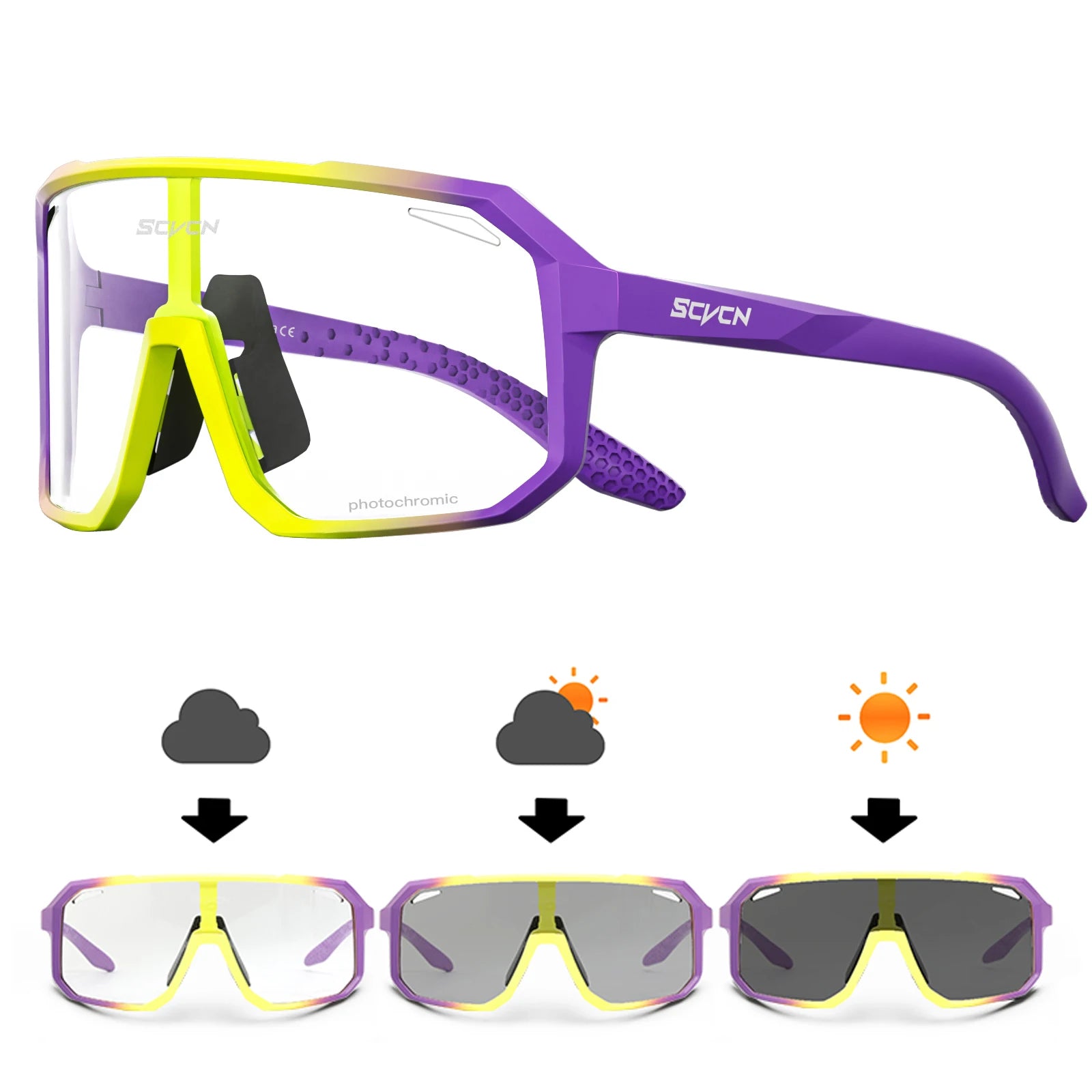 Photochromic Cycling Sunglasses — MTB & Outdoor