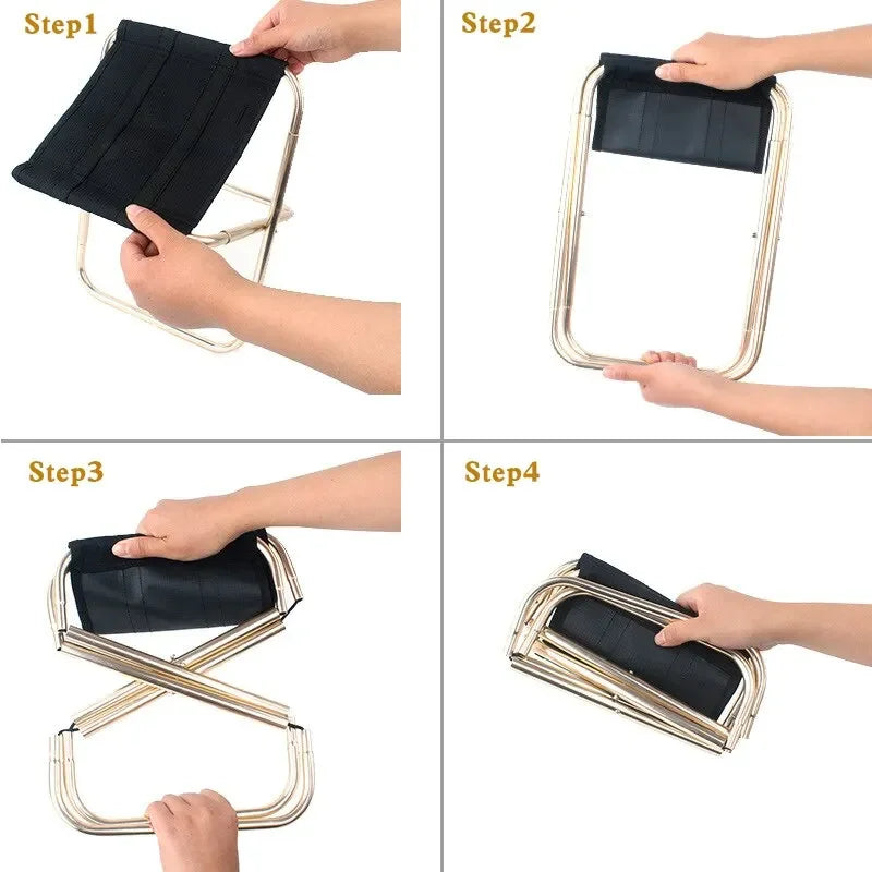 Aluminum Alloy Folding Camp Chair with Bag